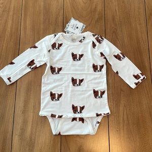 Kate Quinn Long Sleeve Bodysuit Chihuahua Super Soft Bamboo NWT